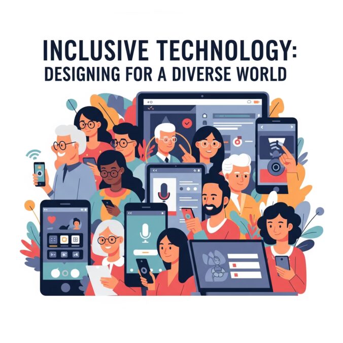 Infographic depicting inclusive technology